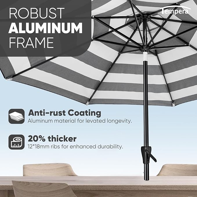 Tempera Patio Market Outdoor Table Umbrella - Image 5