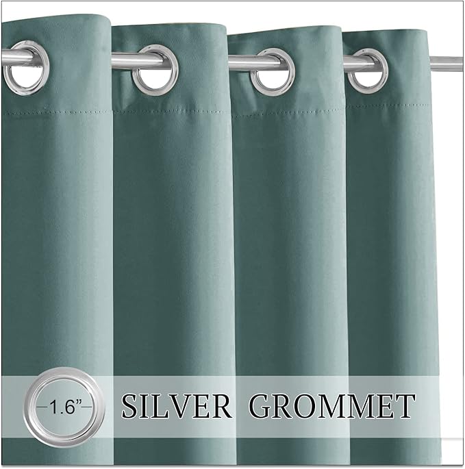 RYB HOME Outdoor Curtains for Patio, Waterproof Blackout UV Protection Outside - Image 2