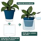 D'vine Dev 10 Inch Design Self Watering Planter - Image 4
