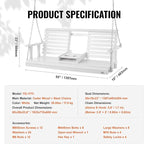 VEVOR Wooden Porch Swing 5 ft, Patio Bench Swing - Image 7