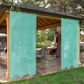 SpaceDresser Waterproof Outdoor Sheer Curtains by SpaceDresser