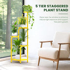 TOSKING 5 Tier Tall Plant Stand Indoor Outdoor, Heavy Duty Corner Shelf - Image 7