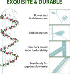 Metal Garden Trellis for Climbing Plants, 86.5" x 19.7" Metal Plant Trellis - Image 6