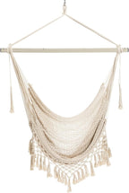Hammock Chair，Max 330lbs, Large Hanging Chair, Soft Cotton Rope Swing Chair - Image 8