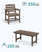 SERWALL 8-Piece Patio Dining Sets - Image 4
