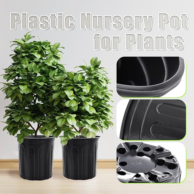 Anyumocz 90Pcs 1 Gallon Nursery Pots - Image 3