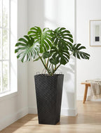 Sziqiqi Tall Planter for Indoor Outdoor: Set of 2 Large 21.6in Metal Taper - Image 7