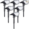 Biling Solar Spot Lights Outdoor, 2-in-1 Solar Landscape Lights 12 LED Bulbs by biling