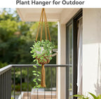 USLAI Macrame Plant Hanger Indoor Outdoor, Fits 3 to 6.5 inch Pots, Hanging - Image 5