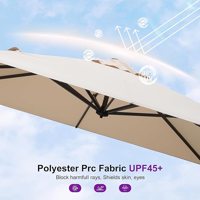 PURPLE LEAF 8' X 8' Patio Umbrella - Image 7
