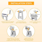 Delxo 16 Inch Folding Step Stool, Foldable Stool - Image 7