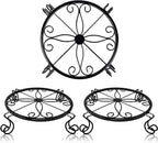 Metal Plant Stand Indoor/Outdoor, Low Corner Plant Stand, Decoration Small - Image 4