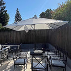 PURPLE LEAF 9 Feet Patio Umbrella Outdoor Cantilever Square Umbrella Aluminum by PURPLELEAF