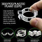 Piteno® 300Pcs Tomato Clips, Plastic Trellis Clips, Plant Support Clips - Image 2