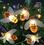 SEMILITS Solar String Lights 20LED Outdoor Waterproof Simulation Honey Bees by SEMILITS