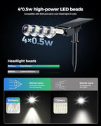 RGB Christmas Solar Spot Lights Outdoor, 12 RGB Color Modes Landscape Light - Image 3