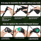 Spotlight Outdoor – 120V Plug-In, 6500K Cool White LED Landscape Lighting - Image 9
