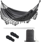 JoyView Boho Macrame Double Hammock by JoyView