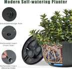T4U 8 Inch Plant Pots, 2 Pack Self Watering Planter - Image 3