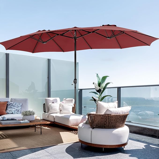 DUMOS 15FT Large Patio Umbrella - Image 7