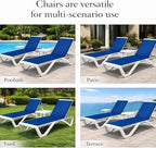 Kozyard Outdoor Chaise Lounge Chair, Full Flat Adjustable Patio Lounger - Image 7