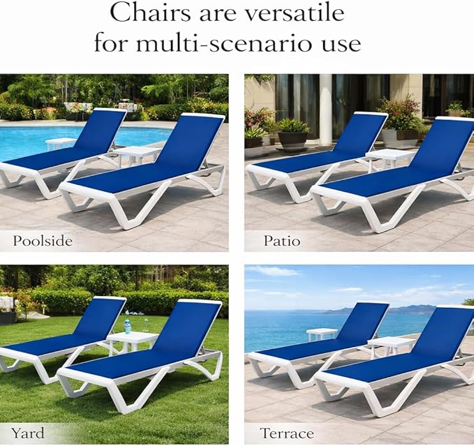 Kozyard Outdoor Chaise Lounge Chair, Full Flat Adjustable Patio Lounger - Image 7