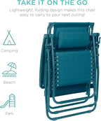 Best Choice Products Folding Zero Gravity Outdoor Recliner Patio Lounge Chair - Image 7