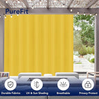 PureFit Outdoor Curtains for Patio Waterproof Weatherproof, UV Resistant - Image 3