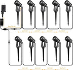 Low Voltage Landscape Lighting, 10 Pack Outdoor LED Landscape Spotlights - Image 3