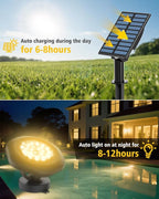 CORESLUX Solar Spot Lights Outdoor Waterproof IP68, 3-in-1 LED Warm Light Solar - Image 3