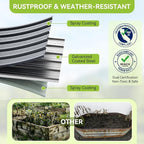 Ohuhu 6x3x1.9FT Metal Raised Garden Bed Outdoor, Reinforced Galvanized Steel - Image 4