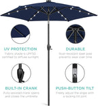 Best Choice Products 7.5ft Outdoor Solar Market Table Patio Umbrella - Image 5