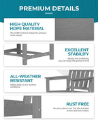 Ciokea HDPE Outdoor Dining Table - Image 4