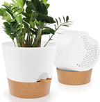 10 inch Plant Pots, Self-Watering Planters by AFamilyofGardenLovers