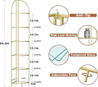 Crofy Foldable 6 Tier Corner Shelf, Metal Corner Plant Stand - Image 3