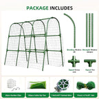 Cucumber Trellis for Raised Bed, U-Shape Garden Arch Metal Support for Climbing - Image 6