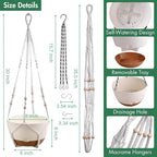 montresor Set of 2-8 Inch Hanging Planters - Image 4