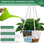 3 Pack 8/10/12 Inch Hanging Planters - Image 5
