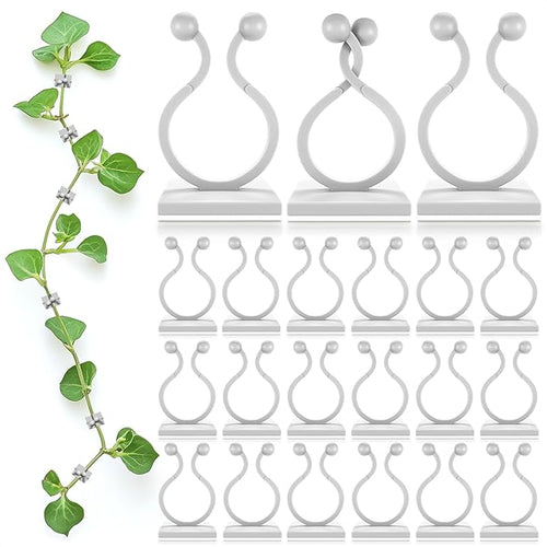 100Pcs Clear Plant Clips for Climbing Plants Indoor by DIMROM