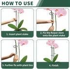 36” Tall Plant Stakes, 6 Pack Plant Support Stakes, 6mm Heavy-Duty Metal Garden - Image 4
