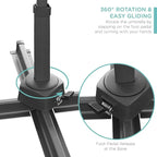 Best Choice Products 10ft Solar LED Cantilever Patio Umbrella, 360-Degree - Image 2