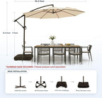 wikiwiki 10ft Patio Umbrella - Image 6