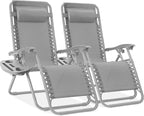 Best Choice Products Set of 2 Adjustable Steel Mesh Zero Gravity Lounge Chair by BestChoiceProducts