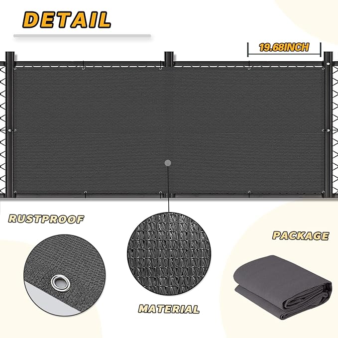 LOVE STORY Balcony Privacy Screen, UV Protection and Weather-Resistant - Image 4