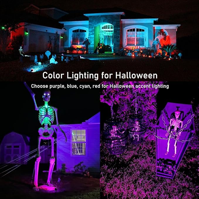 TOVEENEN 25W Color LED Outdoor Landscape Spotlight - Image 3