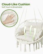 Greenstell Hammock Chair, Macrame Swing Chair - Image 3