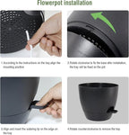 10 inch Self Watering Pots, 2 Pack Plastic Planters - Image 4
