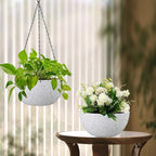 12 inch Large Hanging Planters for Indoor Outdoor Plants, 2 Pack Hanging Flower - Image 7