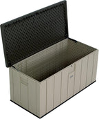 LIFETIME 60254 Heavy-Duty Outdoor Storage Deck Box, 150 Gallon, Desert - Image 9