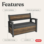 Keter Signature 60 Gallon Storage Bench Deck Box - Image 4
